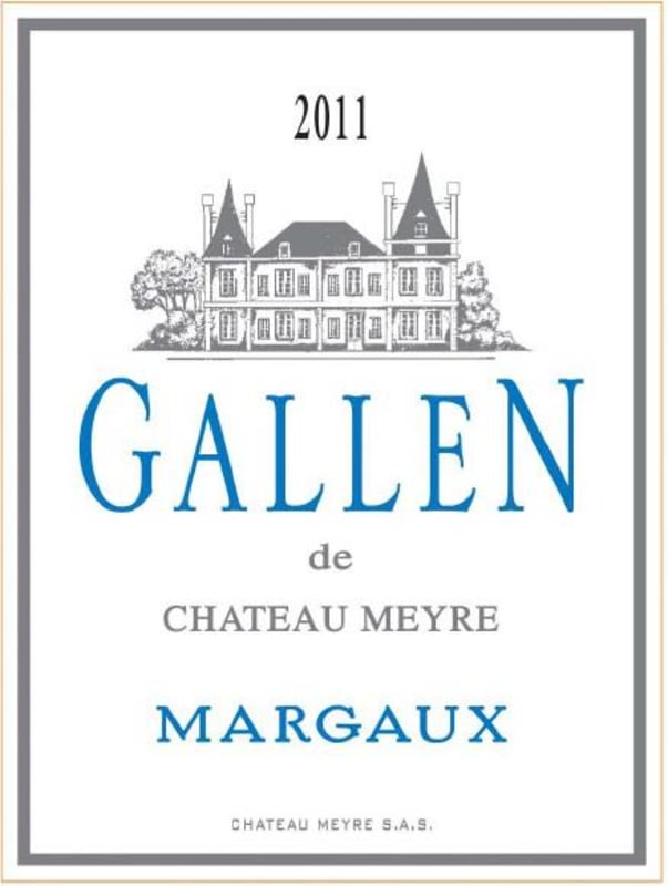 Chateau Meyre Gallen de Chateau Meyre 2011 Front Label