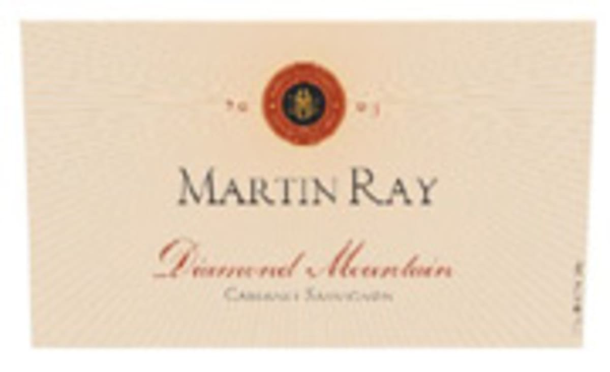 Martin Ray Diamond Mountain Cabernet Sauvignon 2003 Front Label