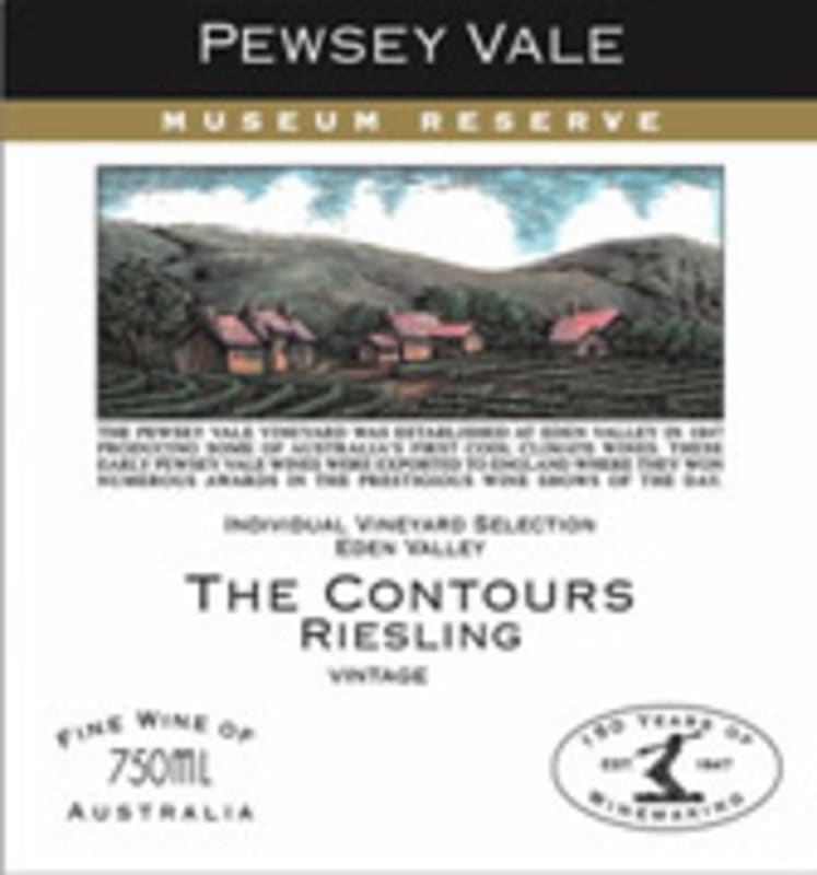 Pewsey Vale Museum Reserve The Contours Riesling 2002 Front Label