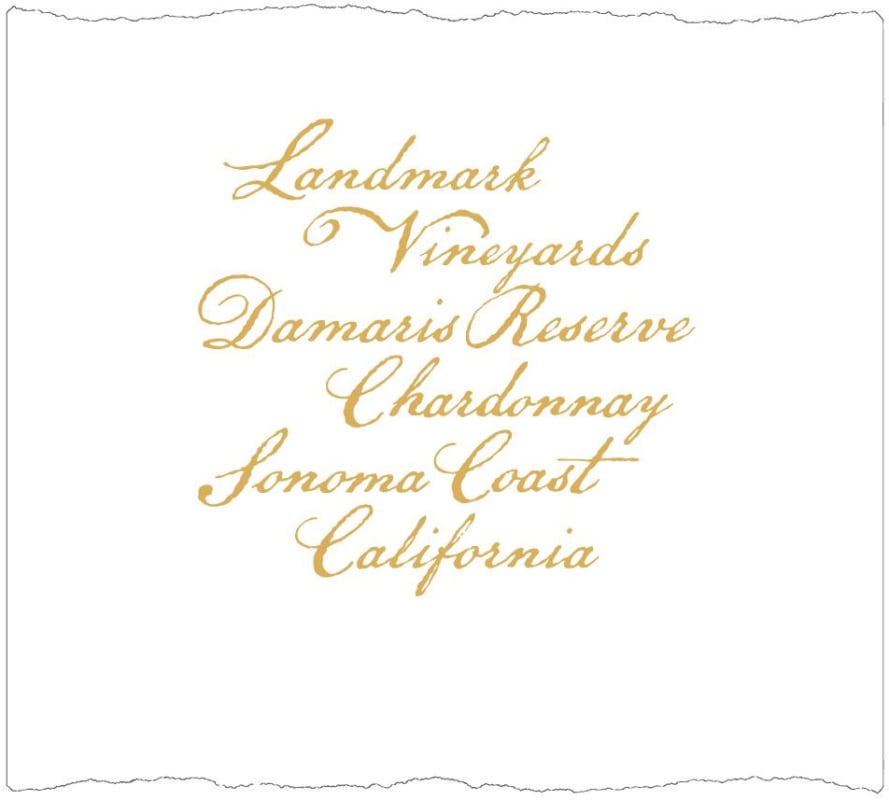 Landmark Damaris Reserve Chardonnay 2013 Front Label