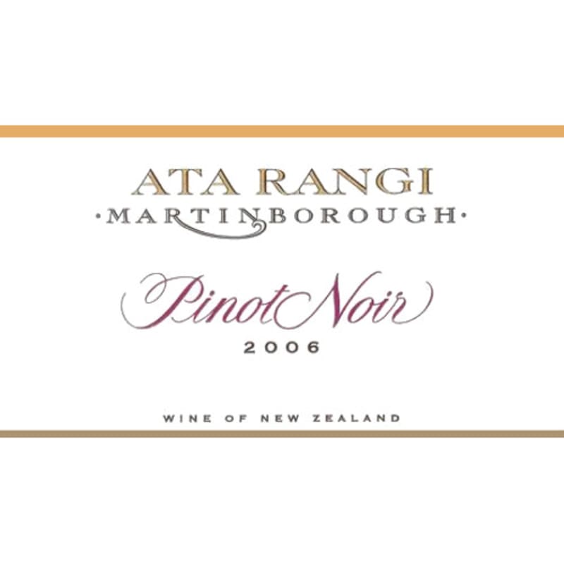 Ata Rangi Pinot Noir 2006 Front Label