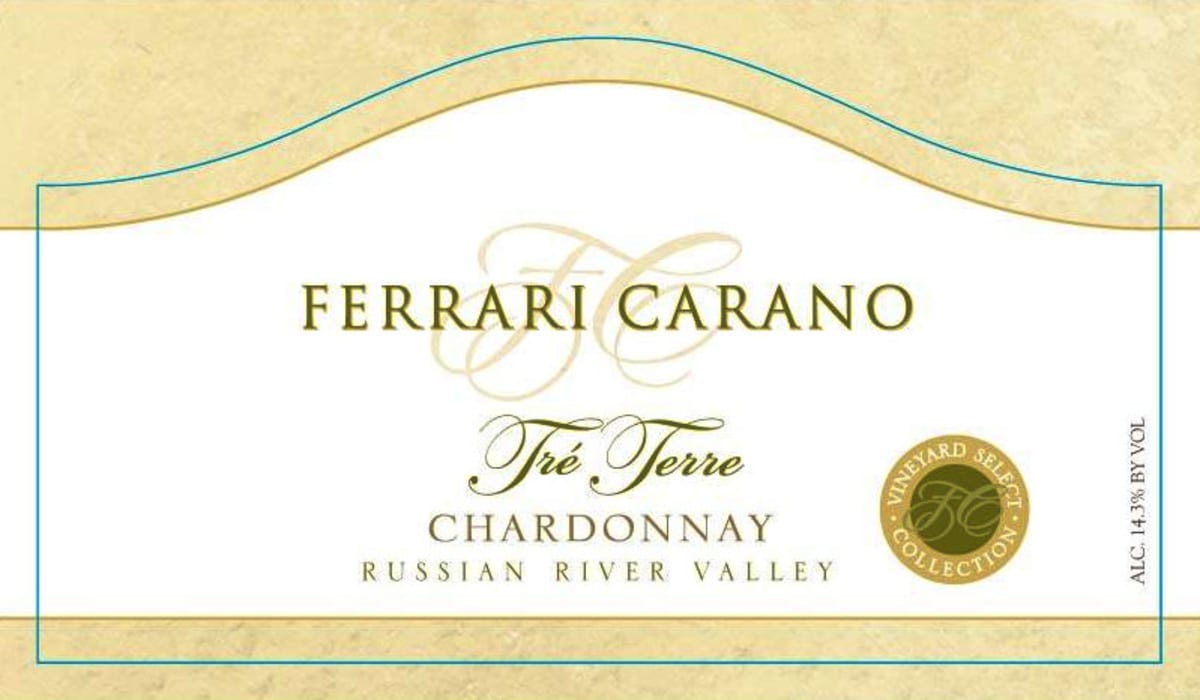 Ferrari-Carano Tre Terre Chardonnay 2006 Front Label