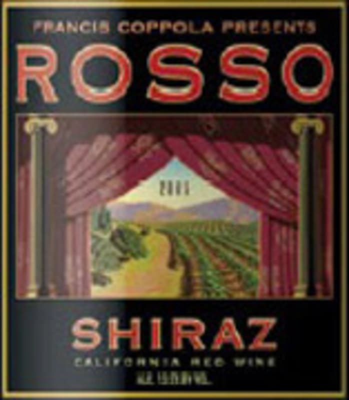 Francis Ford Coppola Rosso Shiraz 2004 Front Label