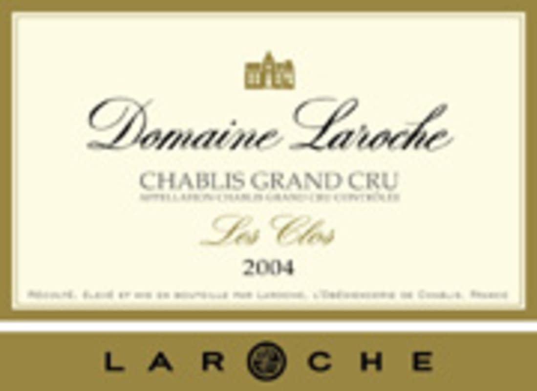 Domaine Laroche Chablis Les Clos Grand Cru 2004 Front Label