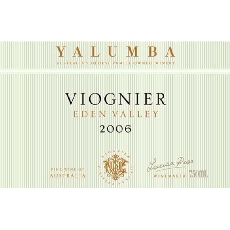 Yalumba Eden Valley Viognier 2006 Front Label