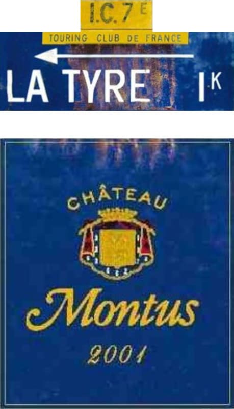Chateau Montus La Tyre 2001 Front Label