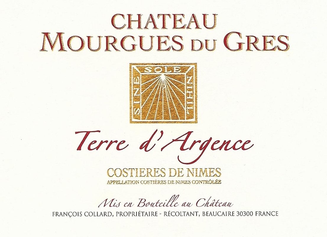 Chateau Mourgues de Gres Collard Terre d'Argence 2011 Front Label