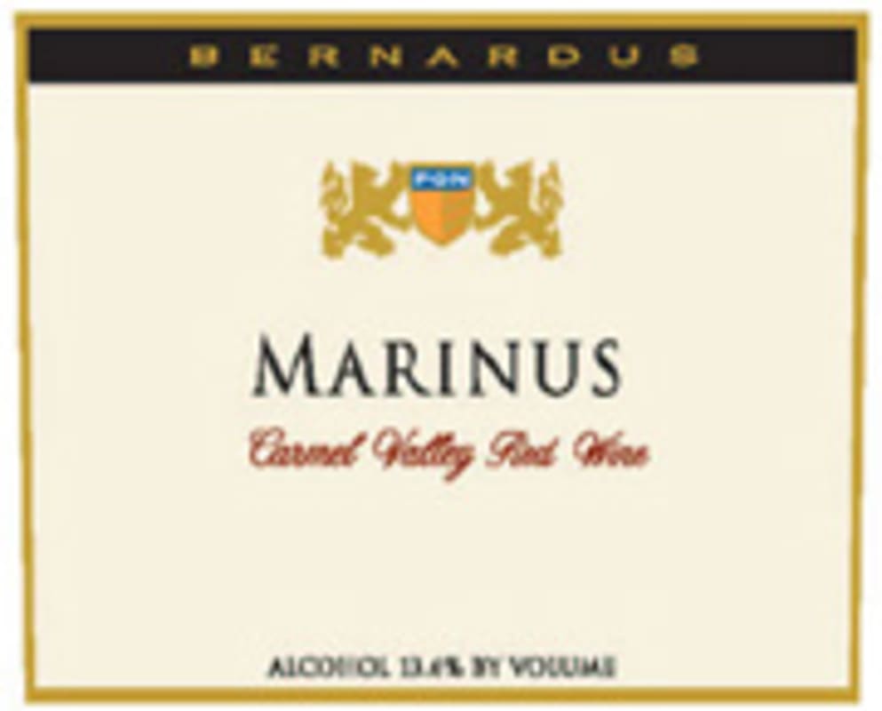 Bernardus Marinus Estate 2004 Front Label