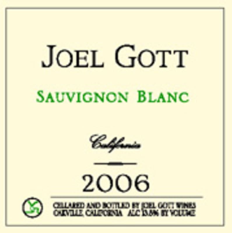 Joel Gott California Sauvignon Blanc 2006 Front Label