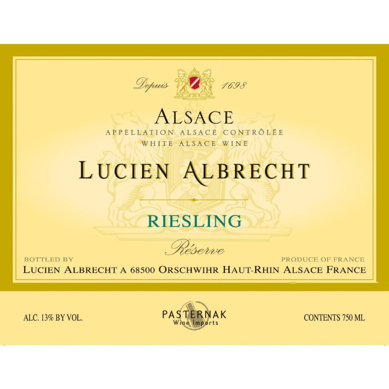 Lucien Albrecht Reserve Riesling 2006 Front Label