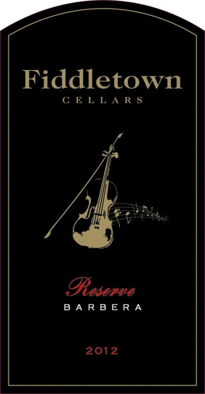 Fiddletown Reserve Barbera 2012 Front Label