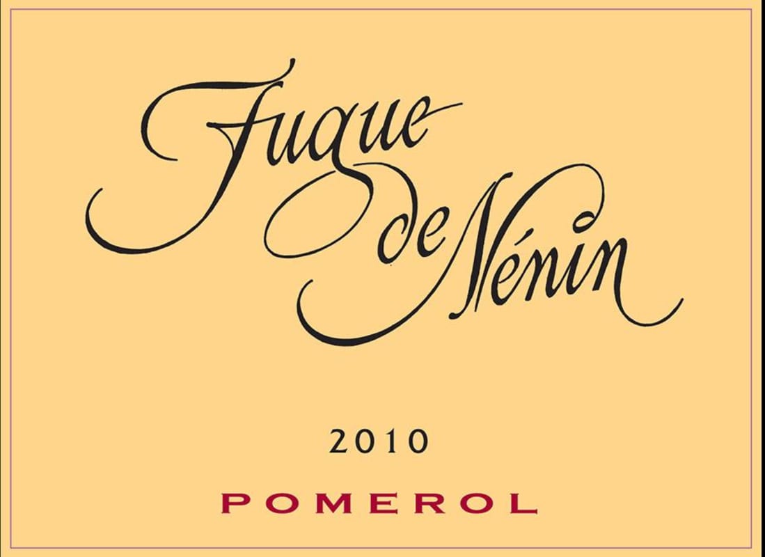 Chateau Nenin La Fugue de Nenin 2010 Front Label