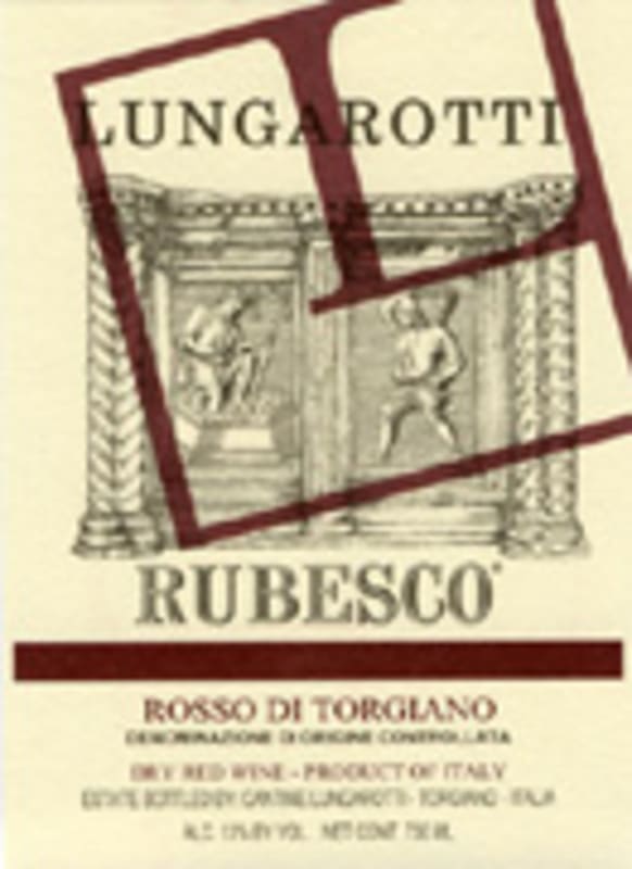 Lungarotti Rubesco Rosso di Torgiano 2004 Front Label