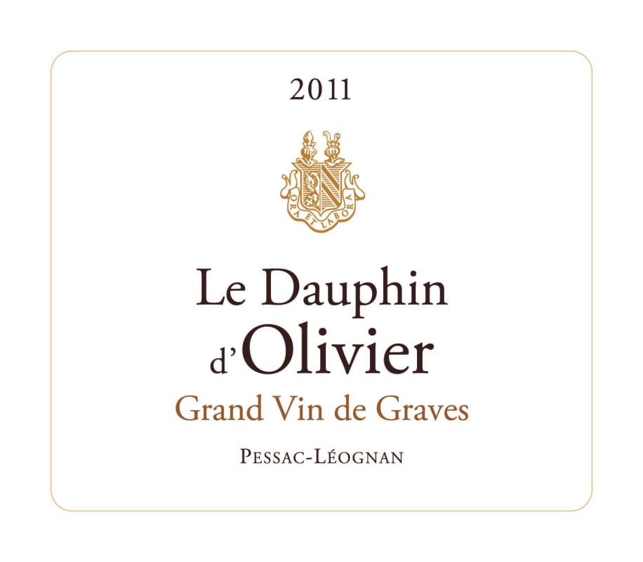 Chateau Olivier Le Dauphin d'Olivier 2011 Front Label