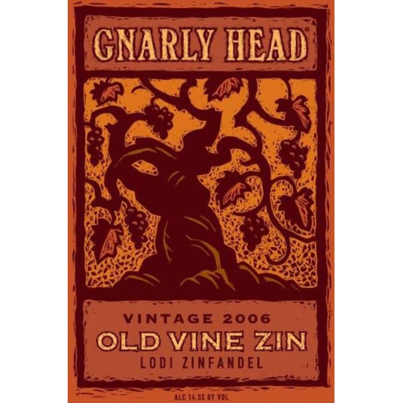 Gnarly Head Old Vine Zinfandel 2006 Front Label