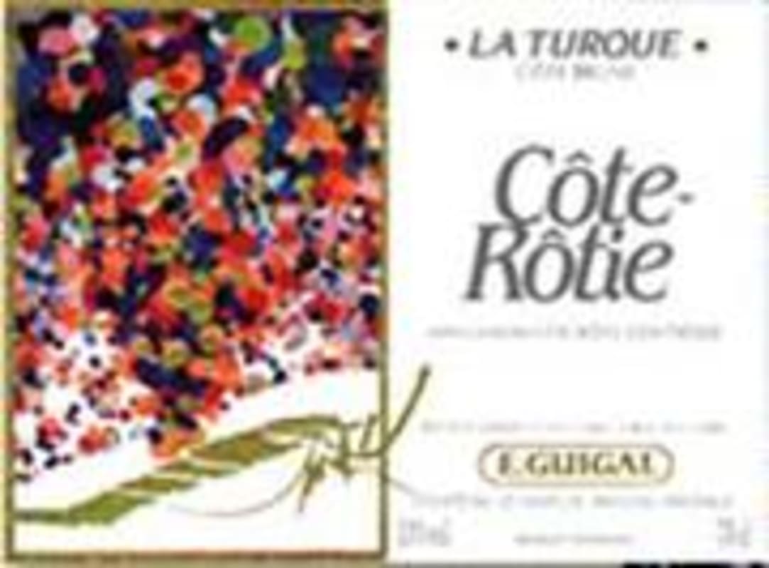 E. Guigal Cote Rotie La Turque 1996 Front Label