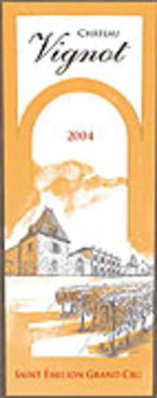 Chateau Vignot 2004 Front Label