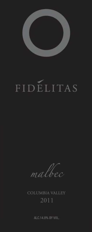 Fidelitas Malbec 2011 Front Label