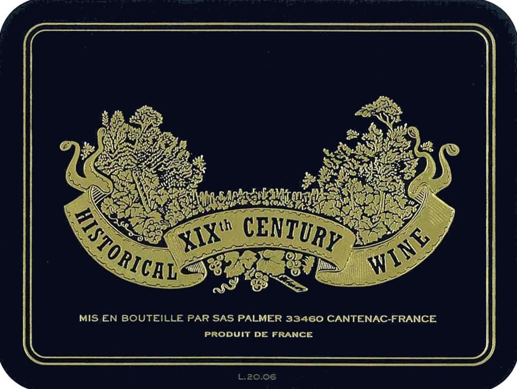 Chateau Palmer Historical XIXth Century Blend 2006 Front Label