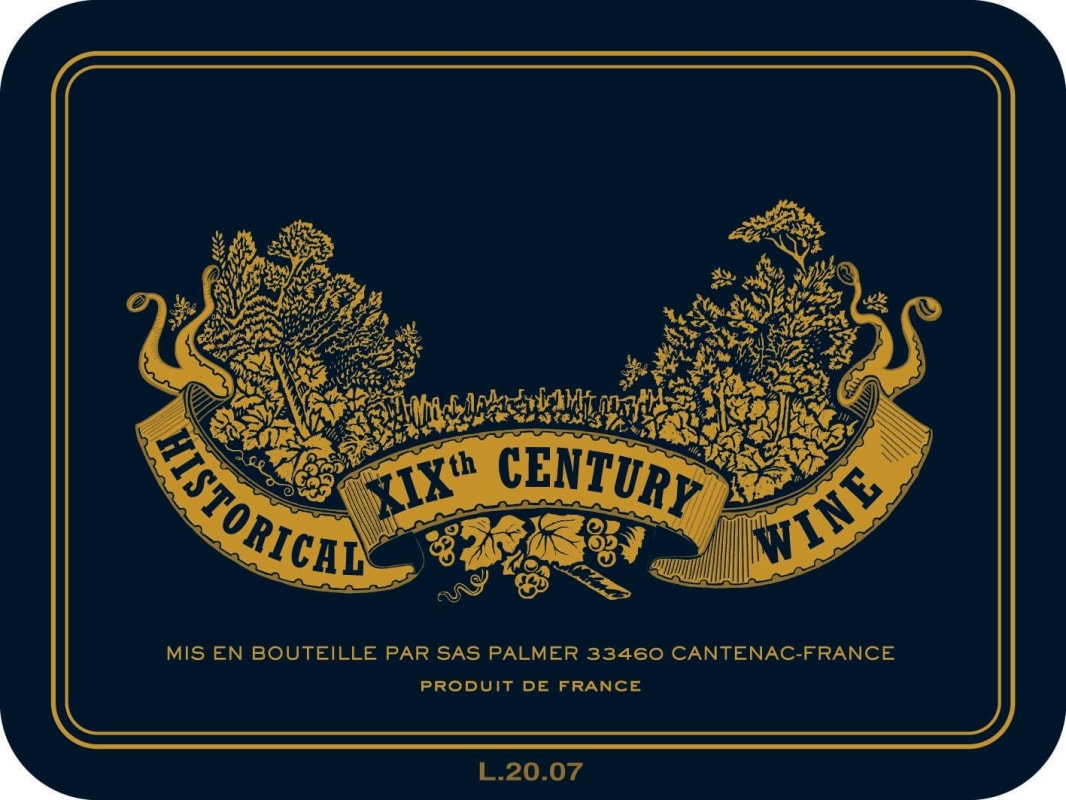 Chateau Palmer Historical XIXth Century Blend 2007 Front Label