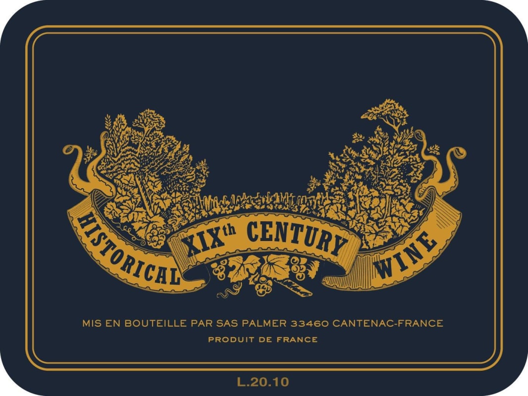 Chateau Palmer Historical XIXth Century Blend 2010 Front Label