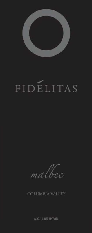 Fidelitas Malbec 2013 Front Label