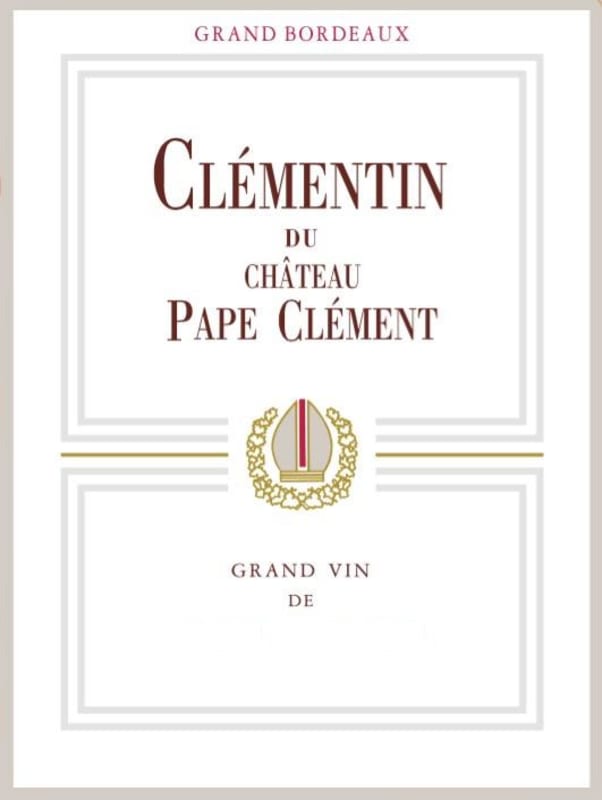 Chateau Pape Clement Clementin du Chateau Pape Clement 2006 Front Label
