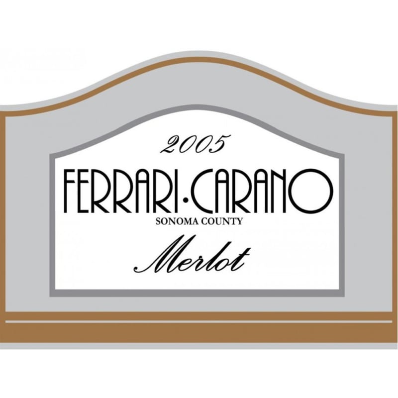 Ferrari-Carano Merlot 2005 Front Label