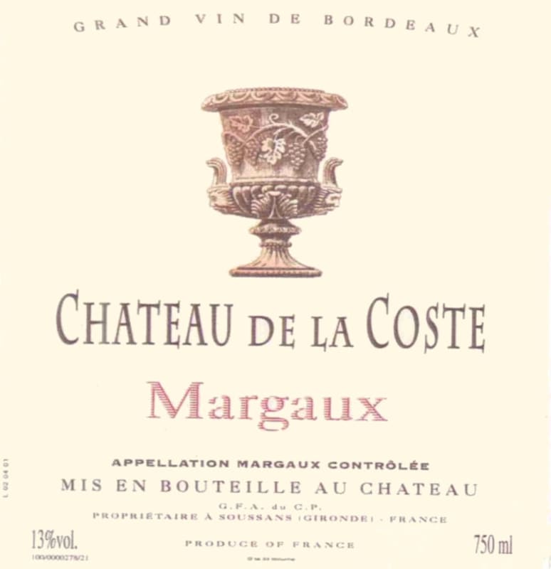 Chateau de la Coste 2005 Front Label