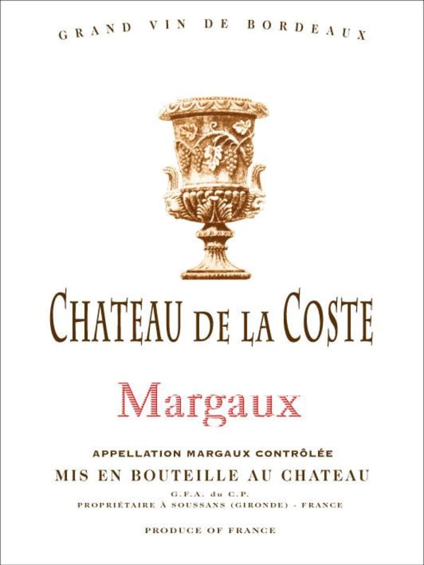 Chateau de la Coste 2011 Front Label