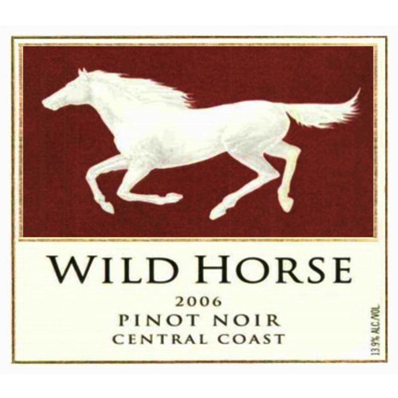 Wild Horse Pinot Noir 2006 Front Label