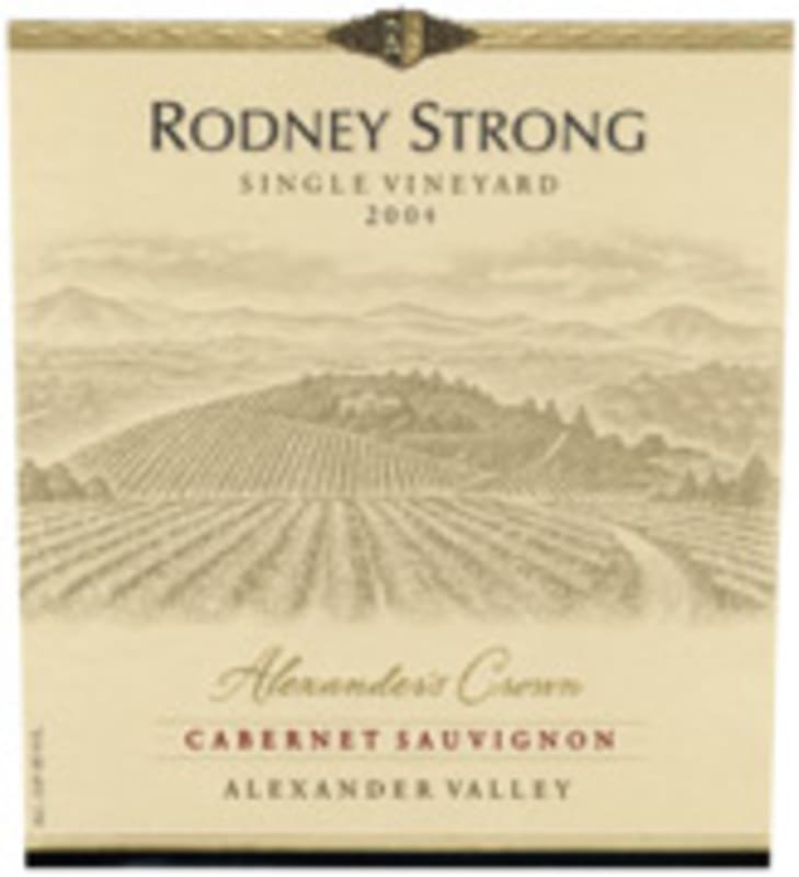 Rodney Strong Alexander's Crown Cabernet Sauvignon 2004 Front Label