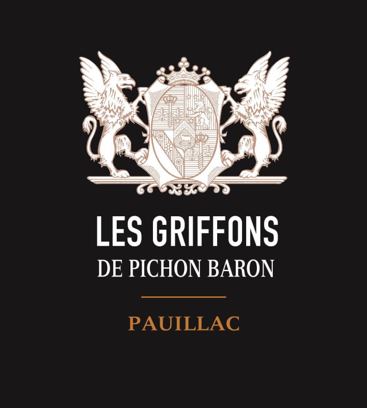 Chateau Pichon-Longueville Baron Les Griffons de Pichon Baron 2015 Front Label