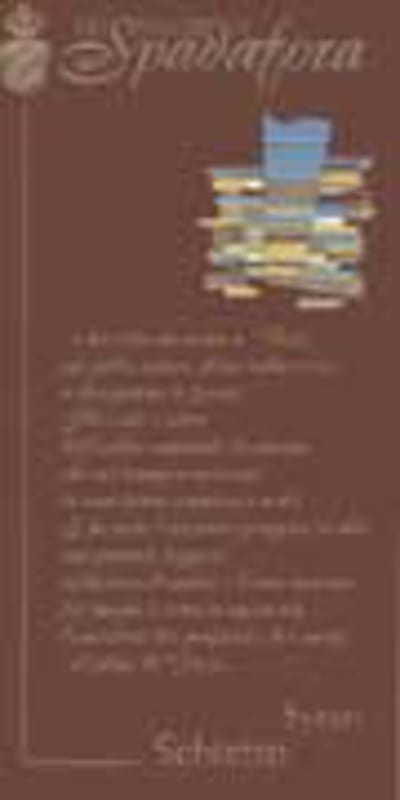 Spadafora Schietto Syrah 2002 Front Label