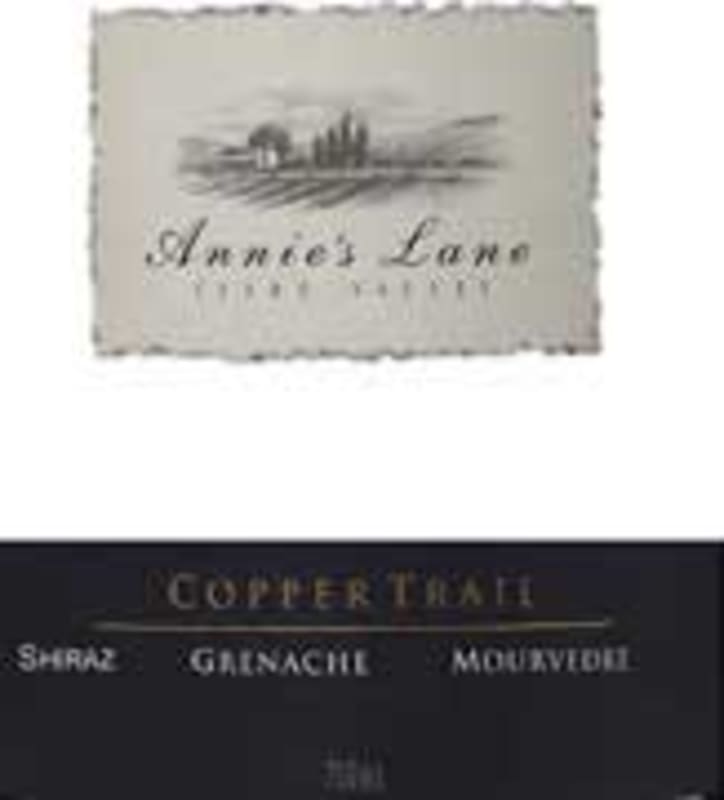 Annie's Lane Copper Trail Shiraz Grenache Mourvedre 1999 Front Label