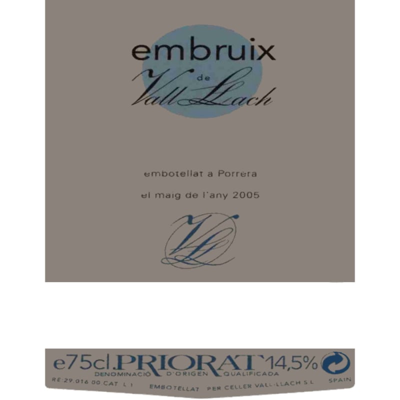 Vall Llach Embruix 2005 Front Label