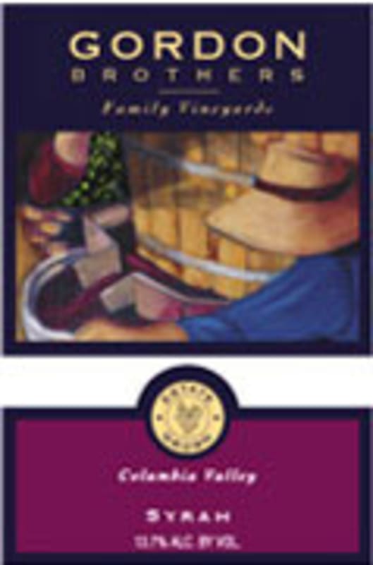 Gordon Brothers Syrah 2003 Front Label
