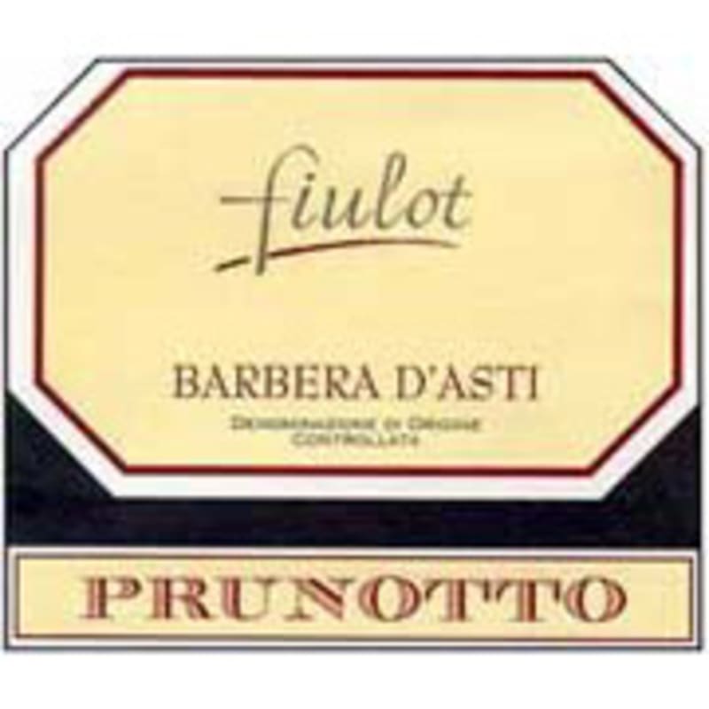 Prunotto Fiulot Barbera d'Asti 2006 Front Label