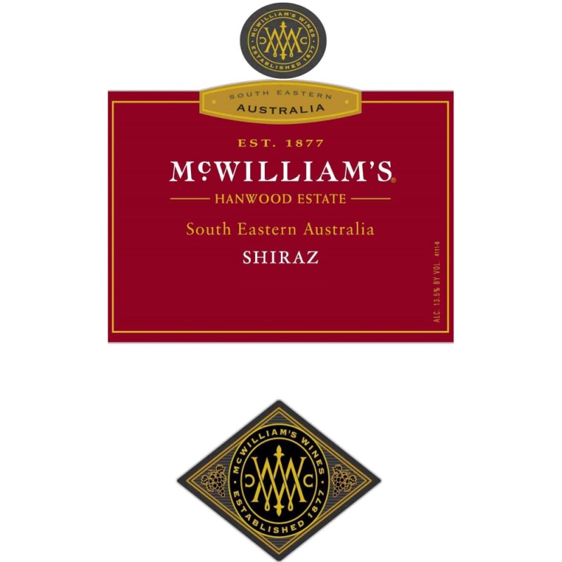 McWilliam's Shiraz 2006 Front Label