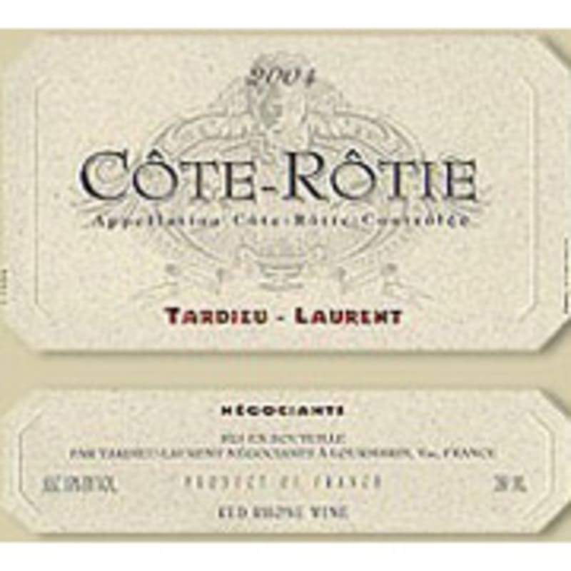 Tardieu-Laurent Cote Rotie 2004 Front Label