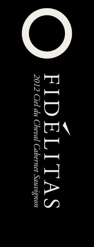 Fidelitas Ciel du Cheval Cabernet Sauvignon 2012 Front Label