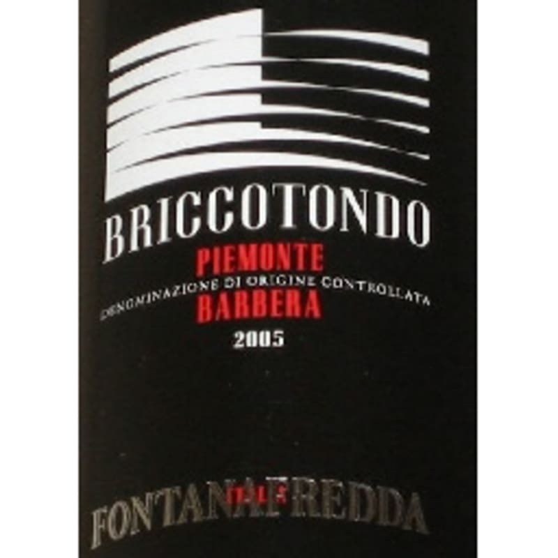 Fontanafredda Briccotondo Barbera 2005 Front Label
