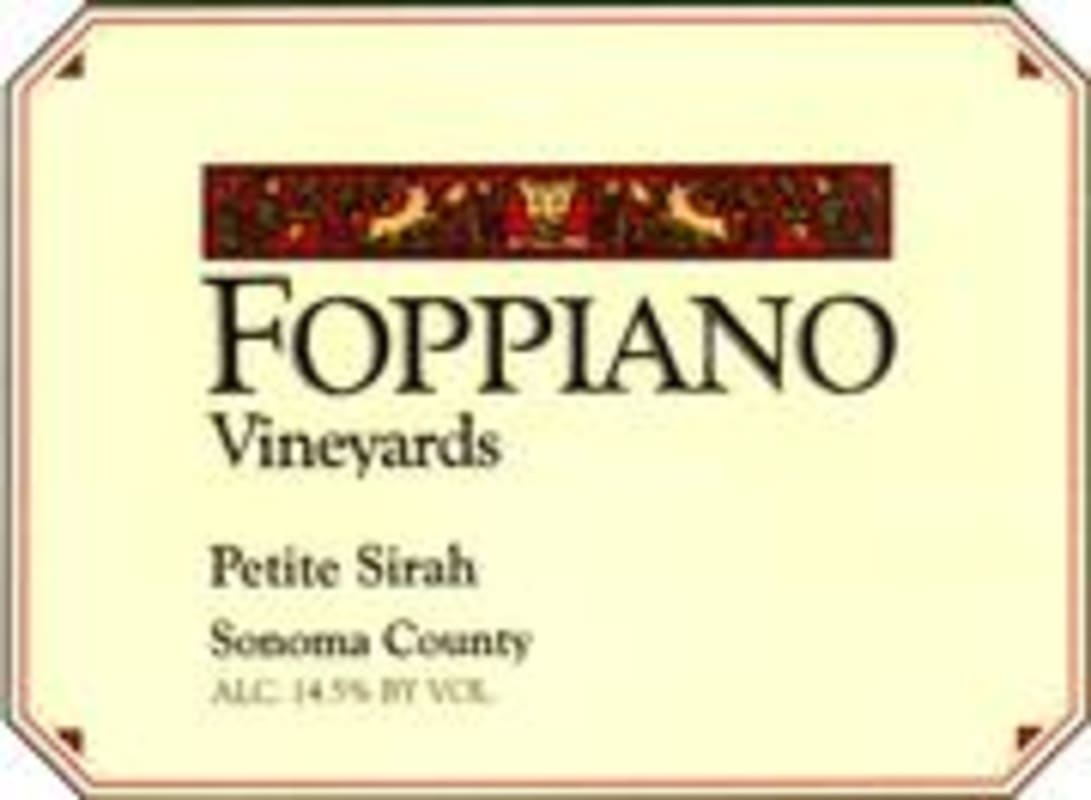 Foppiano Petite Sirah 1997 Front Label
