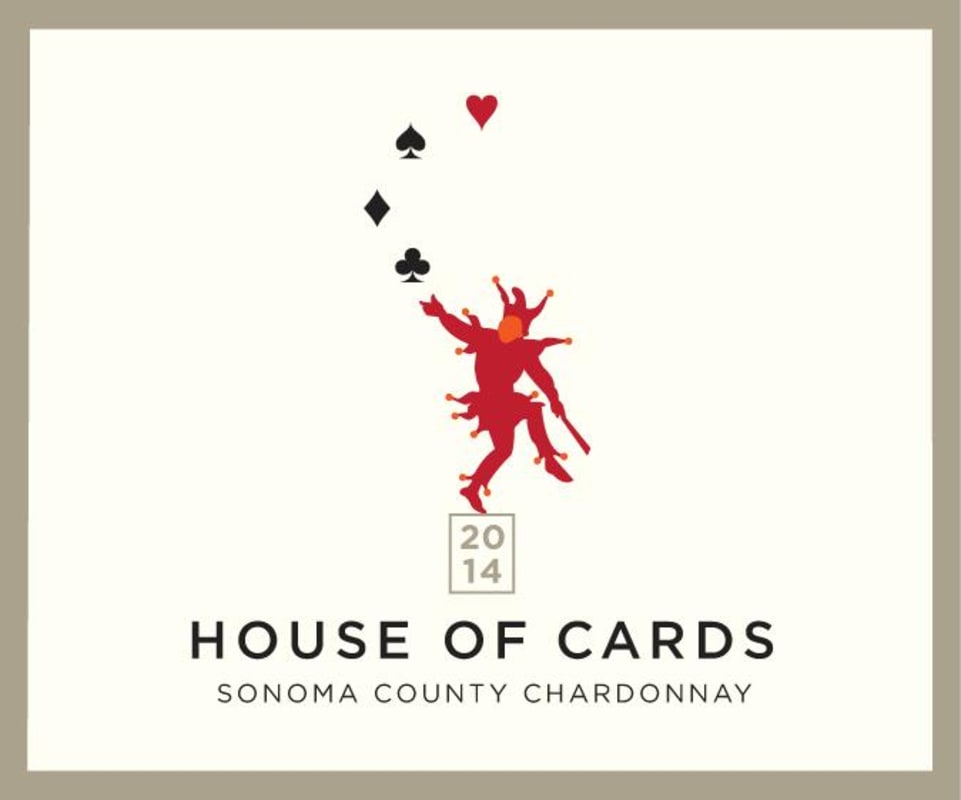 House of Cards Chardonnay 2014 Front Label