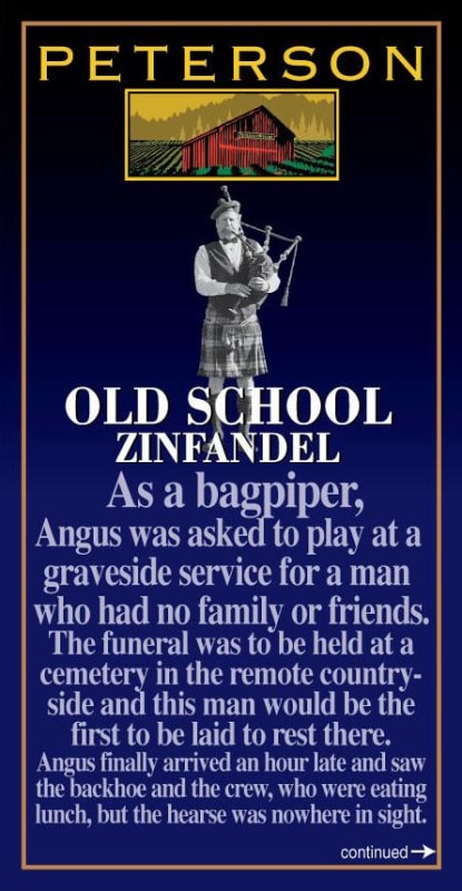 Peterson Old School Zinfandel 2009 Front Label