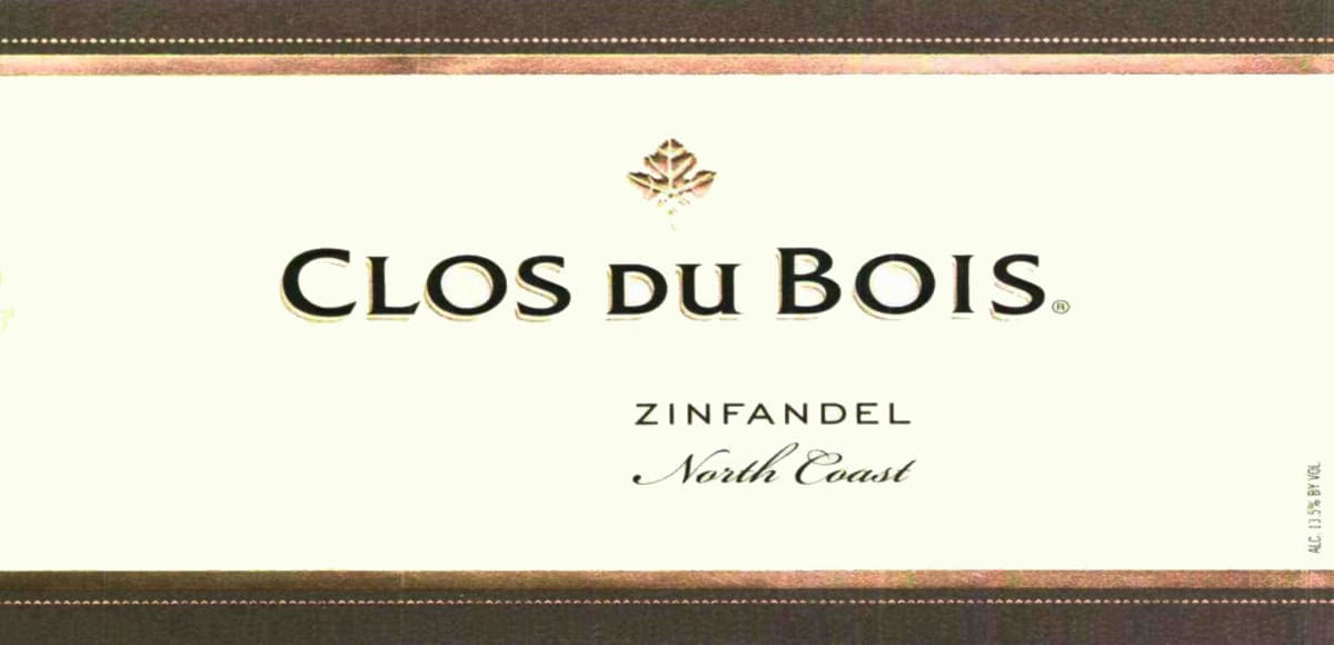 Clos du Bois Zinfandel 2005 Front Label
