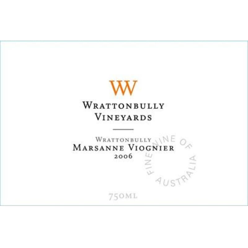 Wrattonbully Vineyards Marsanne Viognier 2006 Front Label