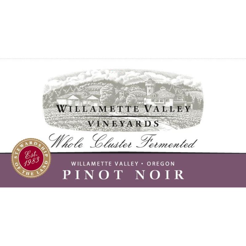 Willamette Valley Vineyards Whole Cluster Pinot Noir 2007 Front Label