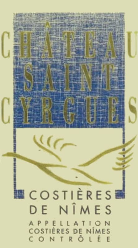 Chateau Saint-Cyrgues Costieres de Nimes Rouge 2014 Front Label