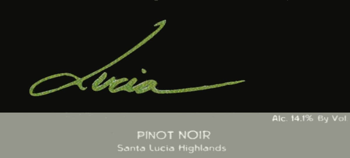 Lucia Vineyards Santa Lucia Highlands Pinot Noir 2004 Front Label